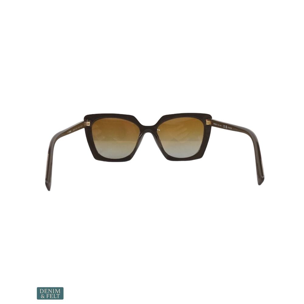 NEW Prada PR 23ZS Loden Brown Gradient Polarized Sunglasses Luxe Glam Luxury - Picture 8 of 15